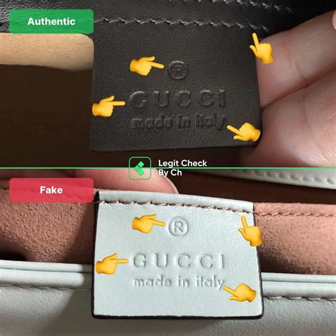 gucci fake vs real